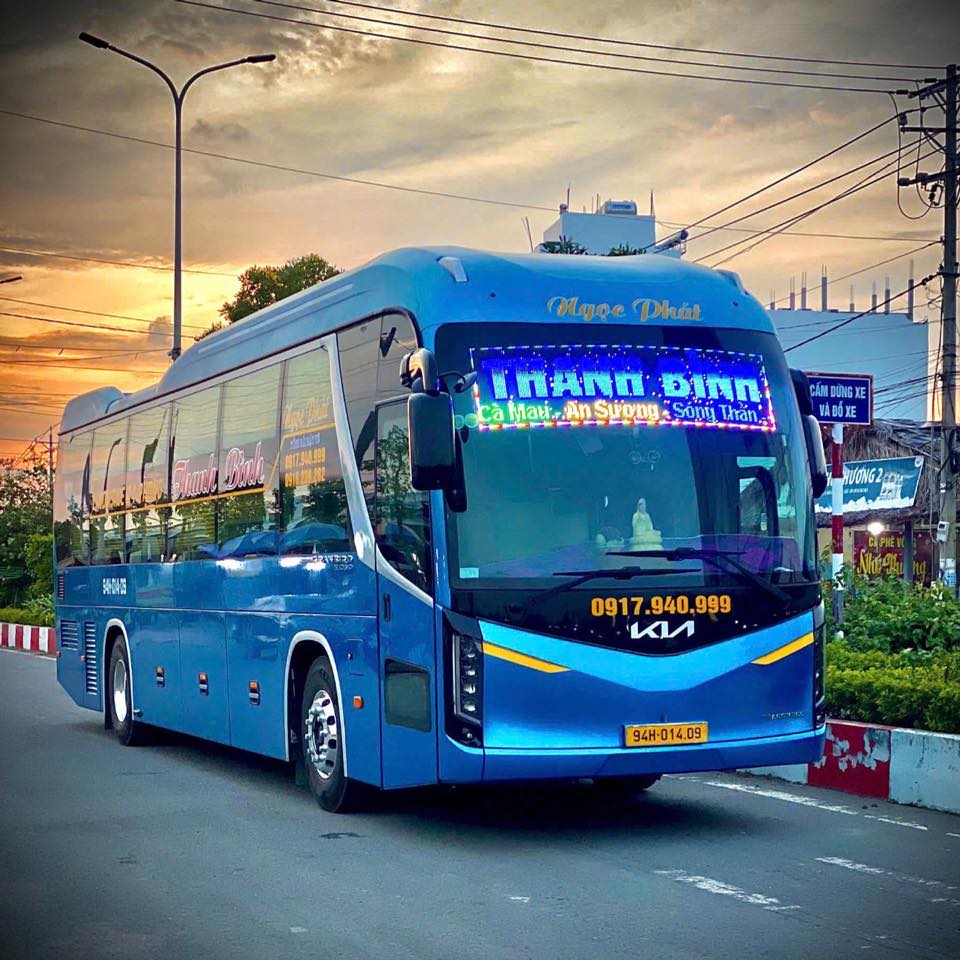 Nhà xe Thanh Bình (Ngọc Phát) Cà Mau đi Bình Dương Tân Uyên