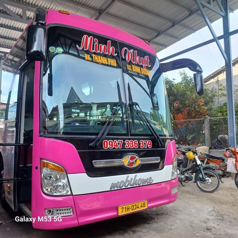 Nhà xe Minh Nhựt Thạnh Phú Bến Tre đi Bình Dương Sài Gòn