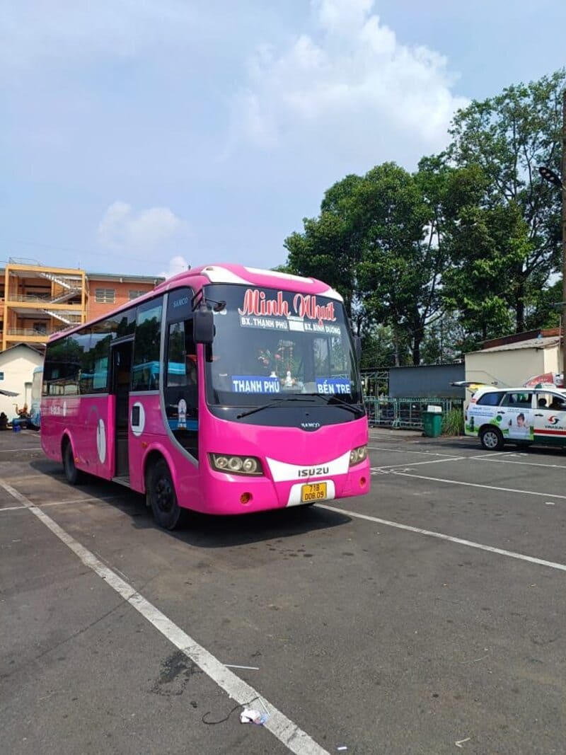 Nhà xe Minh Nhựt Thạnh Phú Bến Tre đi Bình Dương Sài Gòn