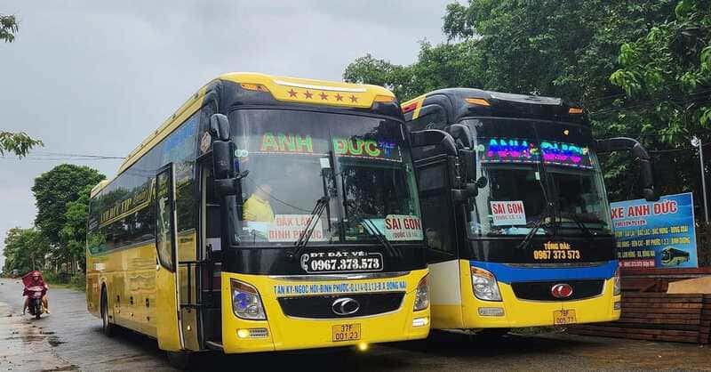 Nhà xe Anh Đức Nghệ An Hà Tĩnh đi Sài Gòn Đồng Nai QL14