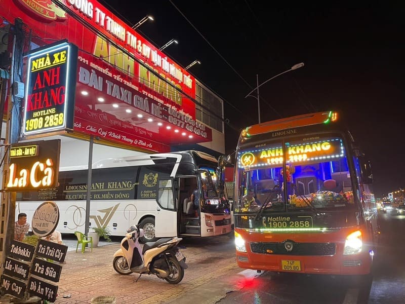Nhà xe Anh Khang limousine Sài Gòn Cư Jút Nam Dong Đắk Nông