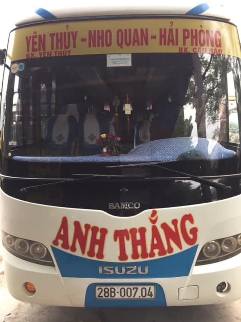 Nhà xe Anh Thắng Nho Quan Ninh Bình Quảng Ninh Hải Phòng