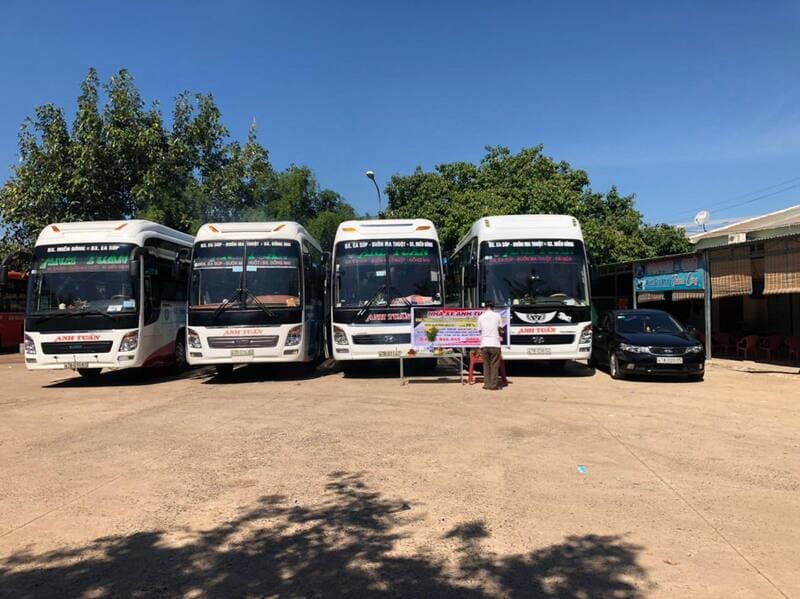 Nhà xe Anh Tuấn Đắk Lắk Ea Súp đi Quảng Ngãi Sài Gòn Đồng Nai