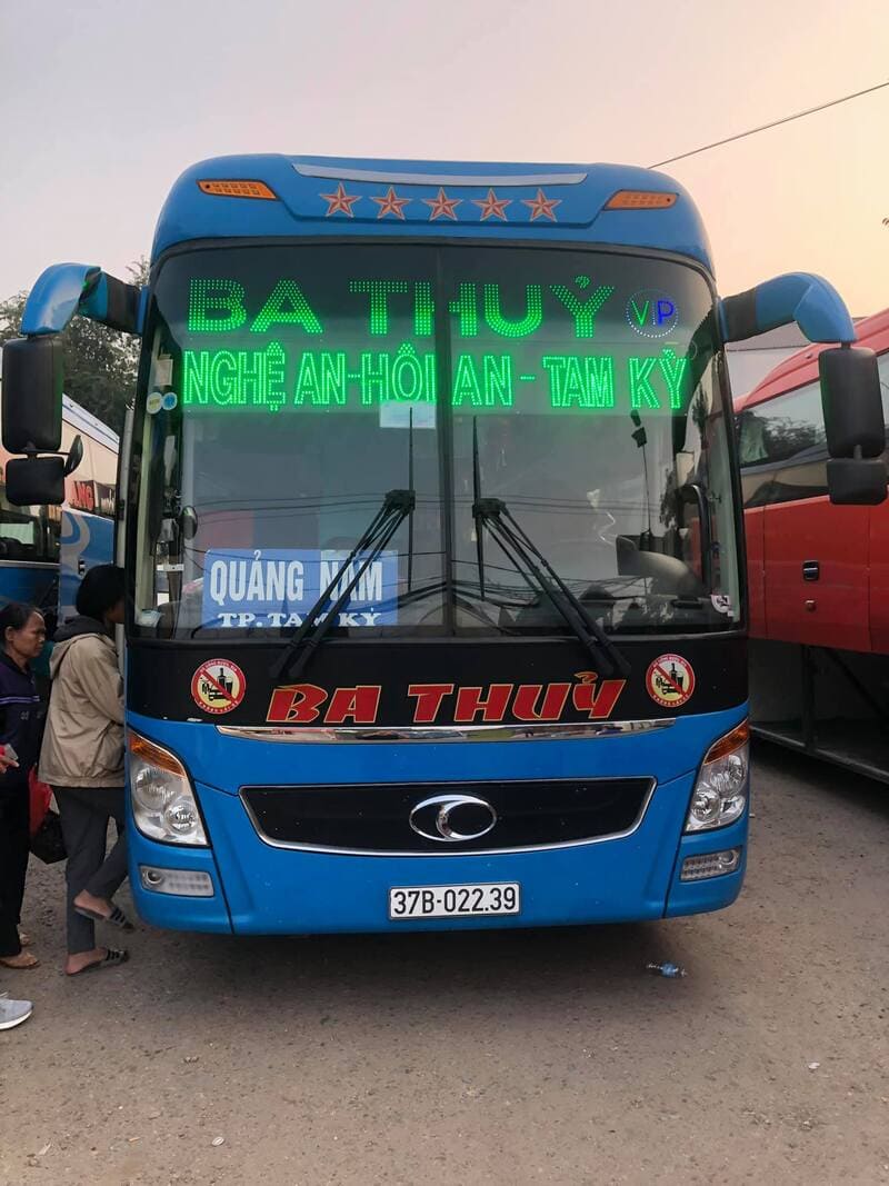 Nhà xe Ba Thủy Nghệ An đi Đà Nẵng Quảng Nam Hà Nội