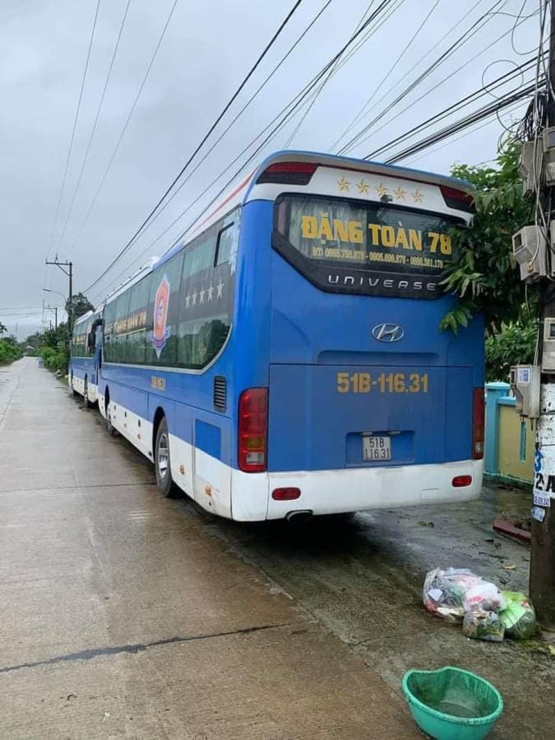 Nhà xe Đặng Toàn 78 Phú Yên đi TPHCM Bình Dương Long An