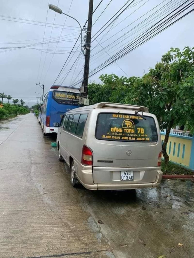 Nhà xe Đặng Toàn 78 Phú Yên đi TPHCM Bình Dương Long An