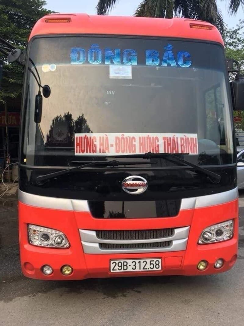 Nhà xe Đông Bắc Hưng Hà Đông Hưng Thái Bình đi Hà Nội