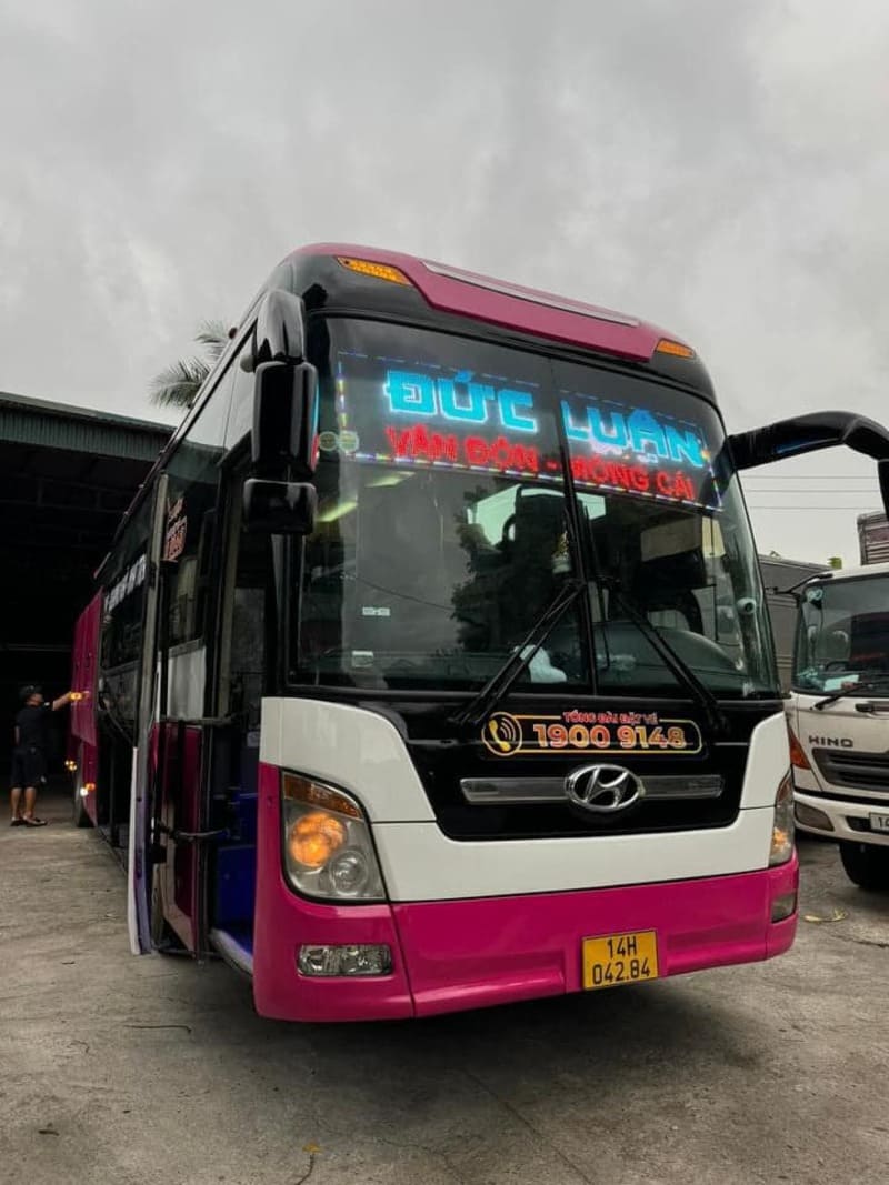 Nhà xe Đức Luận Quảng Ngãi đi Vân Đồn Móng Cái Đà Nẵng Huế