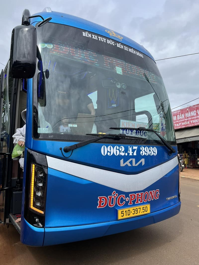 Nhà xe Đức Phong Tuy Đức Kiến Đức Đắk Nông đi Sài Gòn