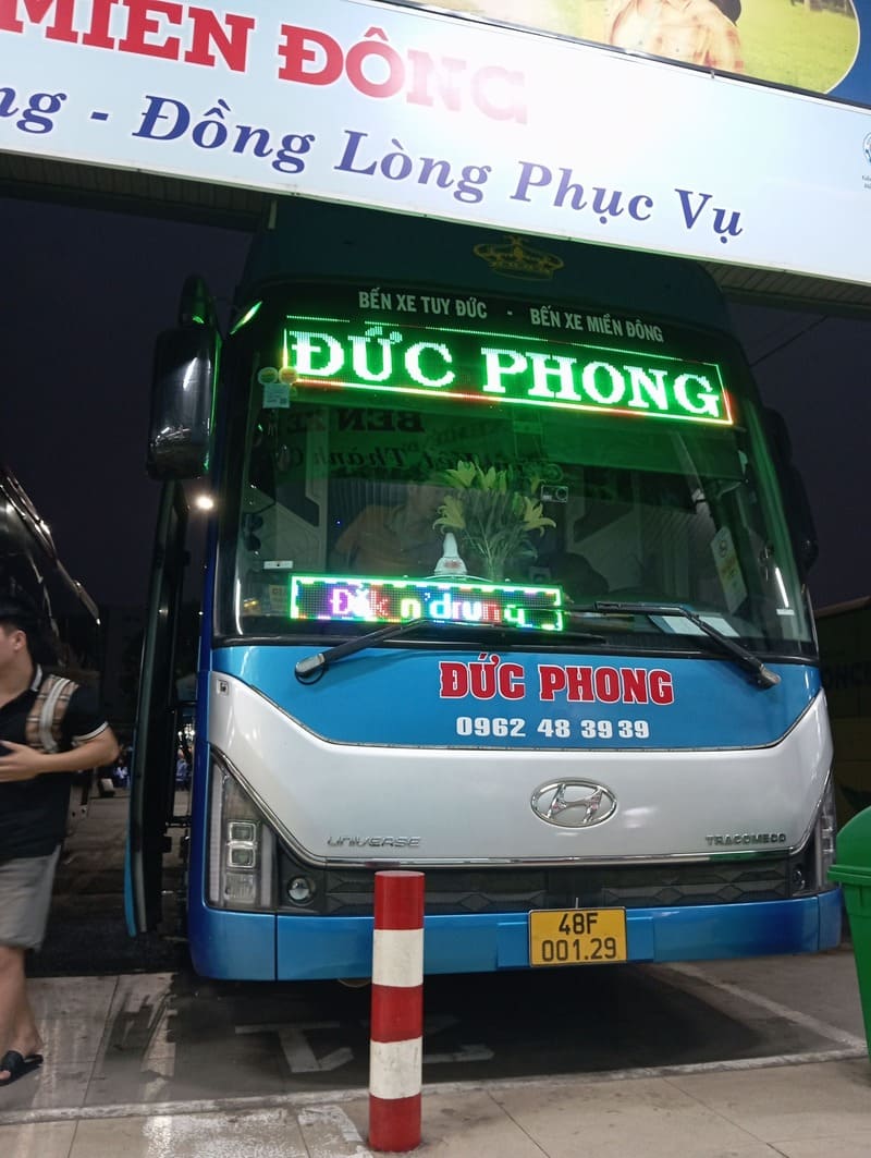 Nhà xe Đức Phong Tuy Đức Kiến Đức Đắk Nông đi Sài Gòn