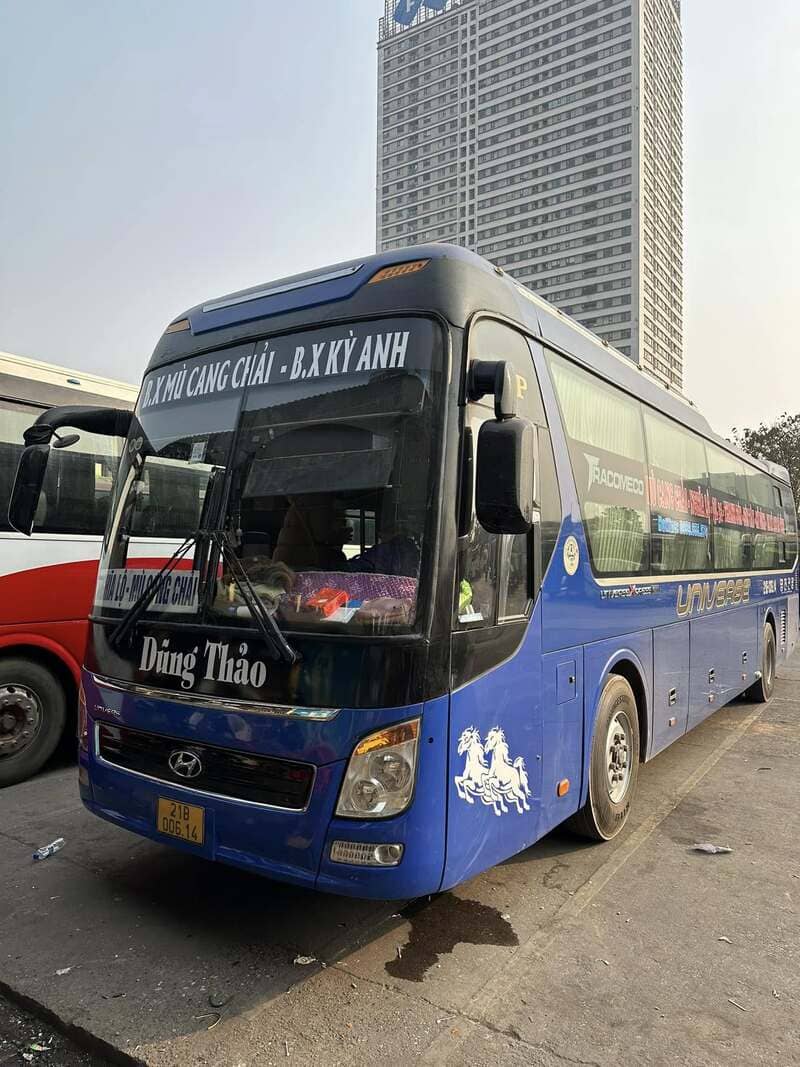 Nhà xe Dũng Thảo Nghĩa Lộ Móng Cái Mỹ Đình Mù Cang Chải