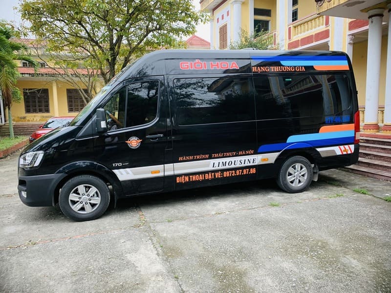 Nhà xe Giỏi Hoa Limousine Thái Thụy Thái Bình đi Hà Nội tận nơi