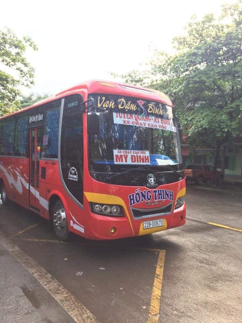 Nhà xe Hồng Thịnh Tuyên Quang Vinh Nghĩa Lộ Hà Tĩnh Na Hang