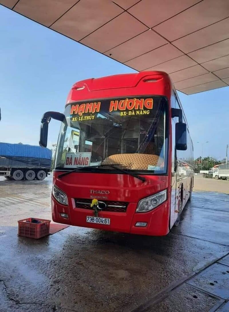 Nhà xe Mạnh Hương từ Đà Nẵng đi Lệ Thủy Quảng Bình