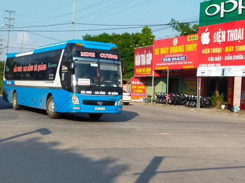 Nhà xe Minh Cương Bắc Ninh Hà Giang Bắc Giang Cao Bằng