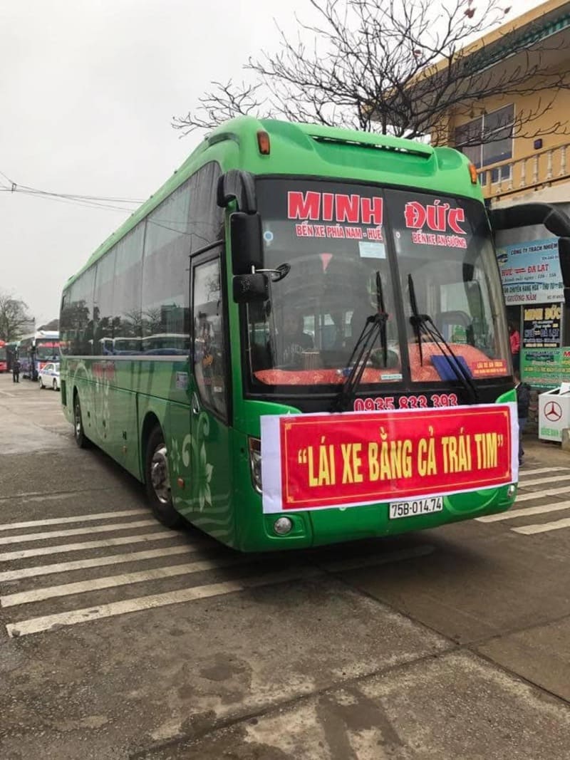 Nhà xe Minh Đức Huế đi Sài Gòn TPHCM Miền Đông An Sương