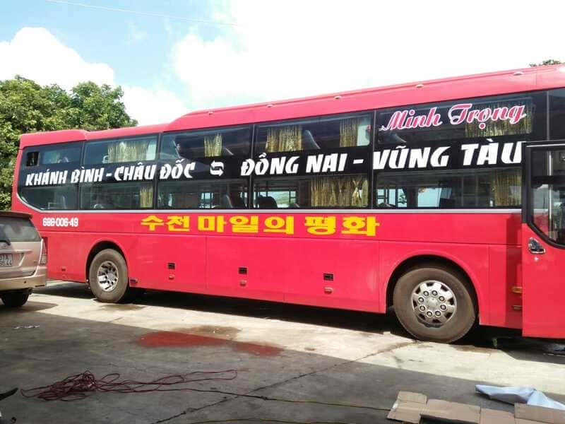 Nhà xe Minh Trọng An Giang đi Vũng Tàu Đà Lạt Đồng Tháp