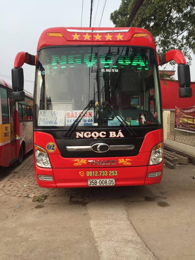 Nhà xe Ngọc Bá Sài Gòn đi Kim Sơn Lai Thành Cồn Thoi Ninh Bình
