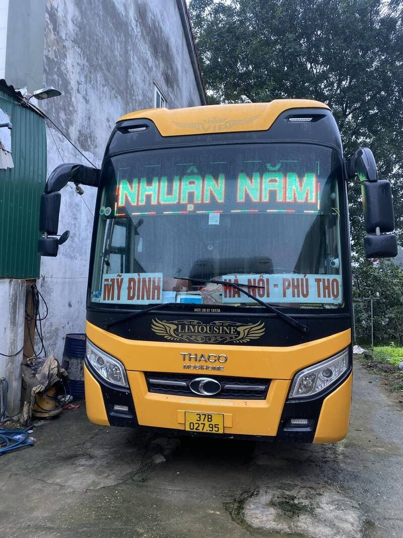 Nhà xe Nhuận Năm Nghệ An đi Hà Nội Vĩnh Phúc Phú Thọ