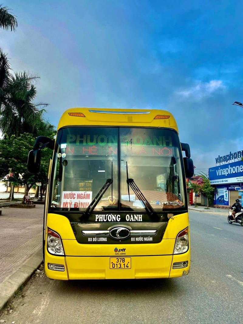 Nhà xe Phương Oanh Đô Lương Nghệ An Hà Nội bến xe Mỹ Đình