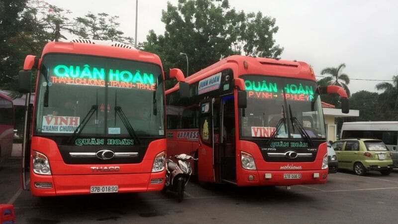 Nhà xe Quân Hoàn Huế Vinh Thanh Chương Đô Lương Nghệ An