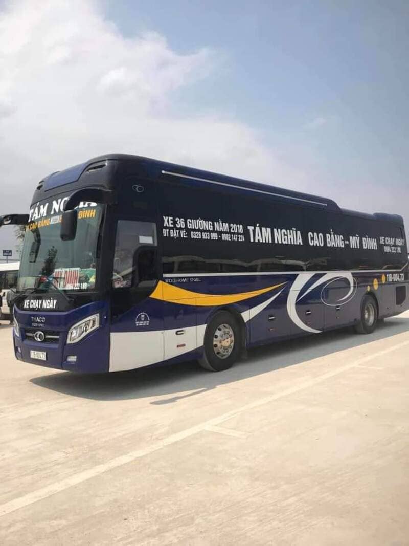 Nhà xe Tám Nghĩa Hà Nội Cao Bằng đón khách bến xe Mỹ Đình