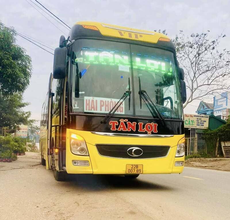 Nhà xe Tấn Lợi Tuyên Quang Hải Phòng Vĩnh Niệm Thượng Lý