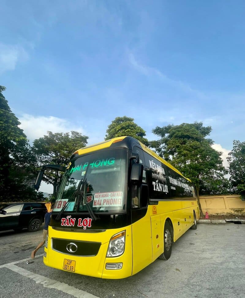Nhà xe Tấn Lợi Tuyên Quang Hải Phòng Vĩnh Niệm Thượng Lý