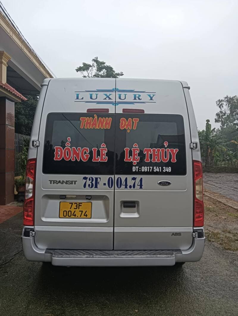 Nhà xe Thành Đạt Đồng Lê Đồng Hới Lệ Thuỷ Quảng Ninh