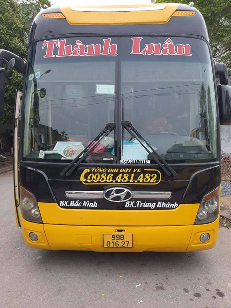 Nhà xe Thành Luân Cao Bằng Trùng Khánh đi Bắc Ninh Bắc Giang