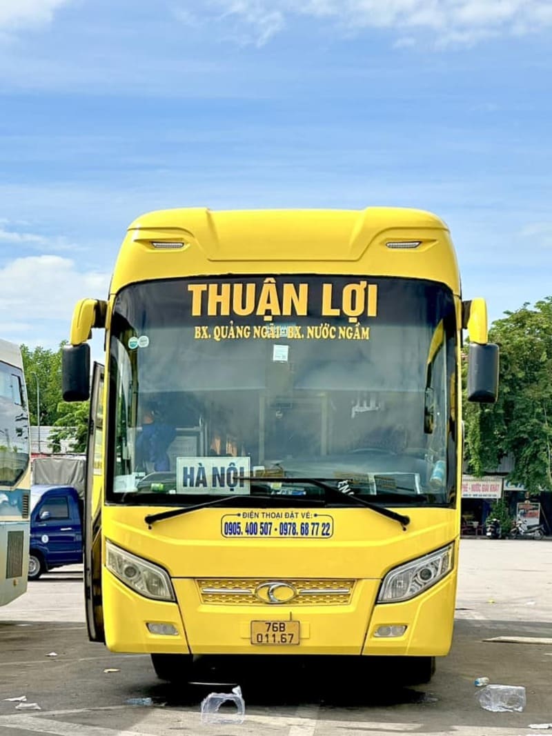 Nhà xe Thuận Lợi Quảng Ngãi Hà Nội Nam Định Nước Ngầm