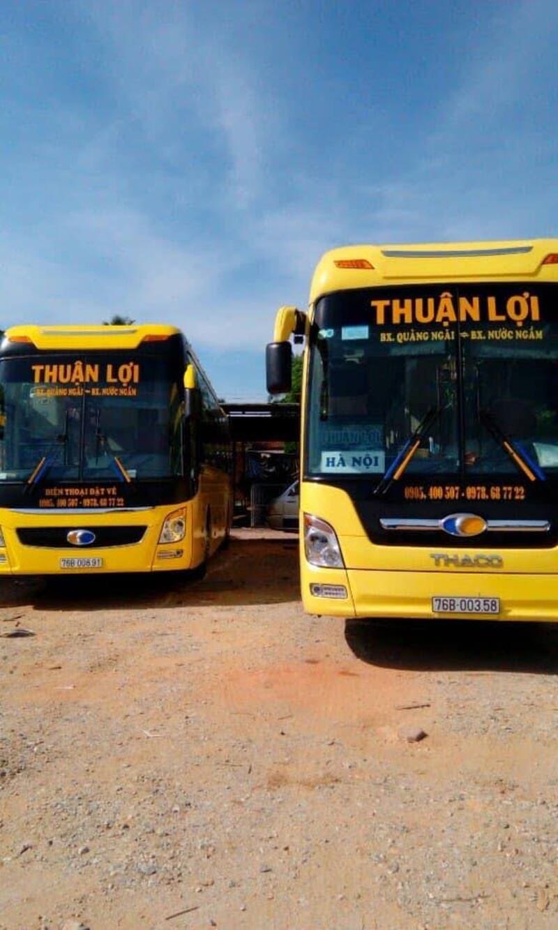 Nhà xe Thuận Lợi Quảng Ngãi Hà Nội Nam Định Nước Ngầm