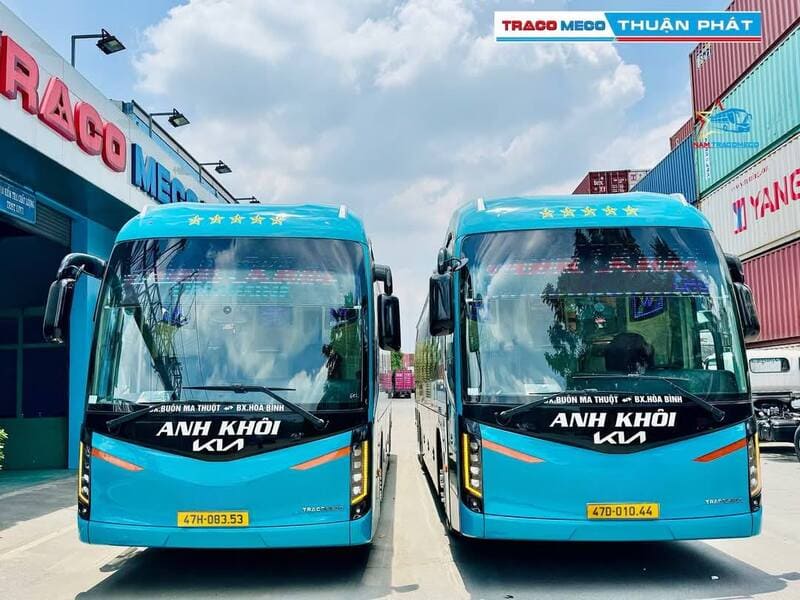 Nhà xe Anh Khôi (Đắk Lắk - Hà Nội) Sơn Tây Ba Vì Hòa Bình