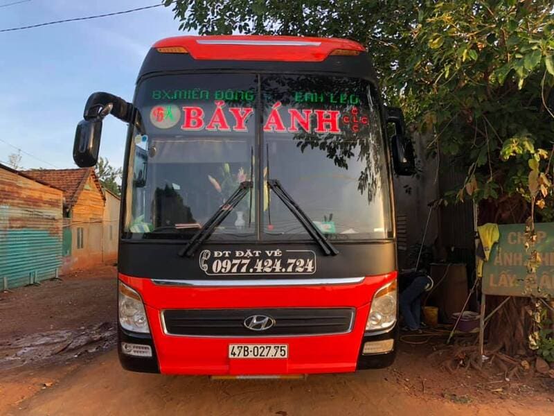 Nhà xe Bảy Ánh Ea H’leo Đắk Lắk đi bến xe Miền Đông An Sương