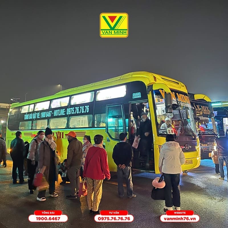 Đặt vé xe từ bến xe Gia Lâm đi Hà Tĩnh Kỳ Anh 12 hãng