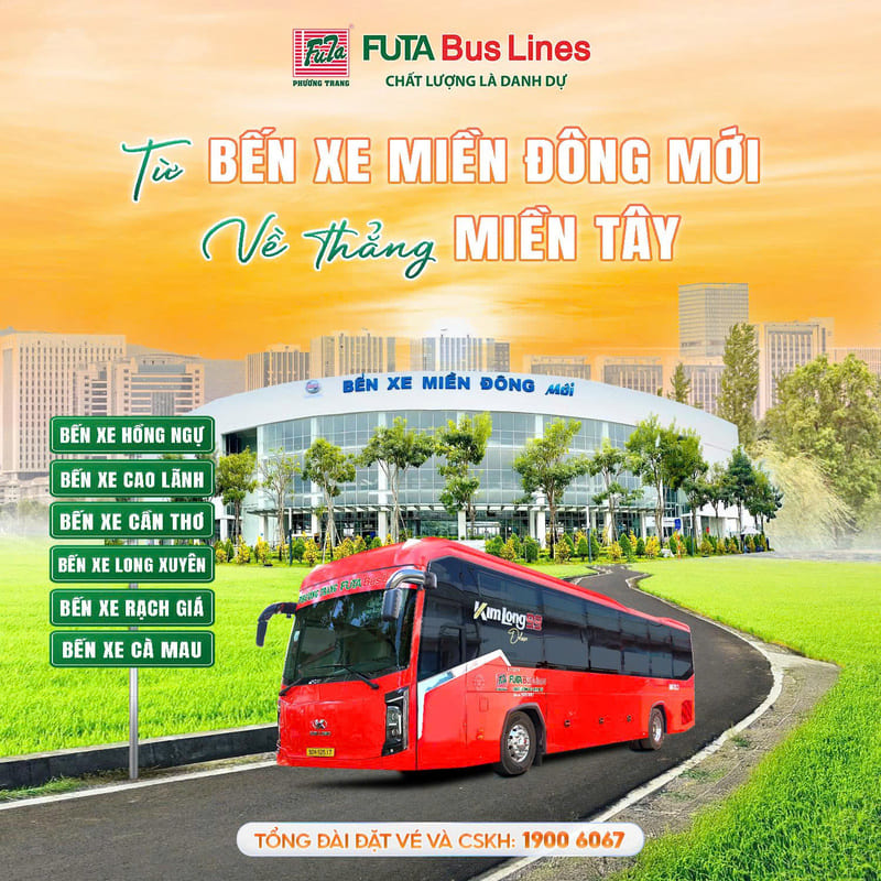 Đặt vé xe từ bến xe Miền Tây đi Sa Đéc Đồng Tháp 8 hãng
