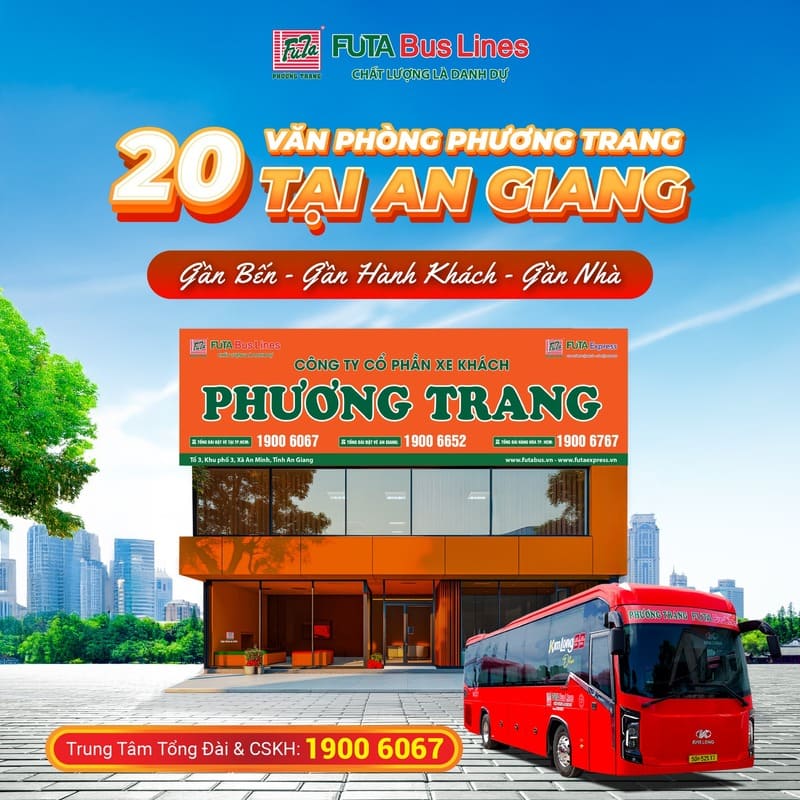 19 Nhà xe Cần Thơ đi Châu Đốc An Giang Long Xuyên