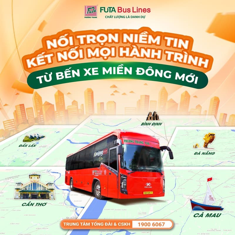 Đặt vé xe dịch vụ Núi Thành Quảng Nam với 8 hãng