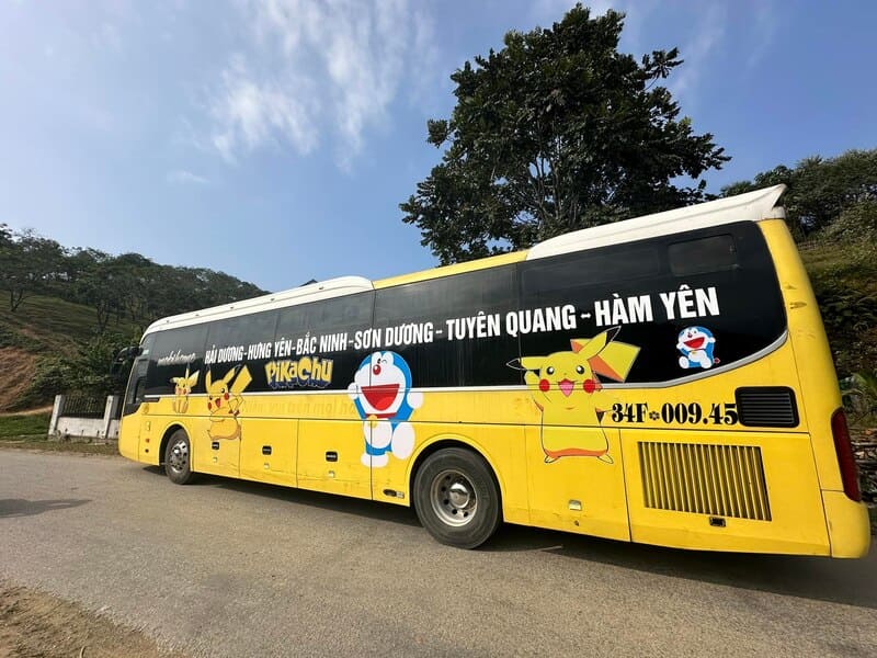 Đặt vé 7 nhà xe khách Vĩnh Phúc đi Tuyên Quang