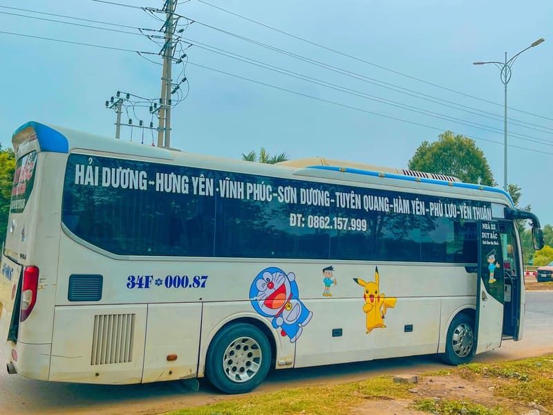 Đặt vé 7 nhà xe khách Vĩnh Phúc đi Tuyên Quang