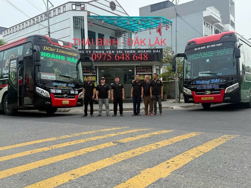Đặt vé xe Thái Bình đi Đắk Lắk Buôn Ma Thuột 9 hãng