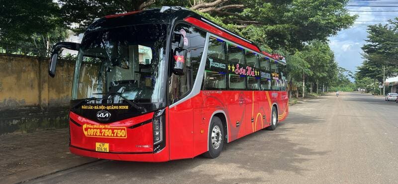 Đặt vé xe Thái Bình đi Kon Tum với lịch trình 9 hãng
