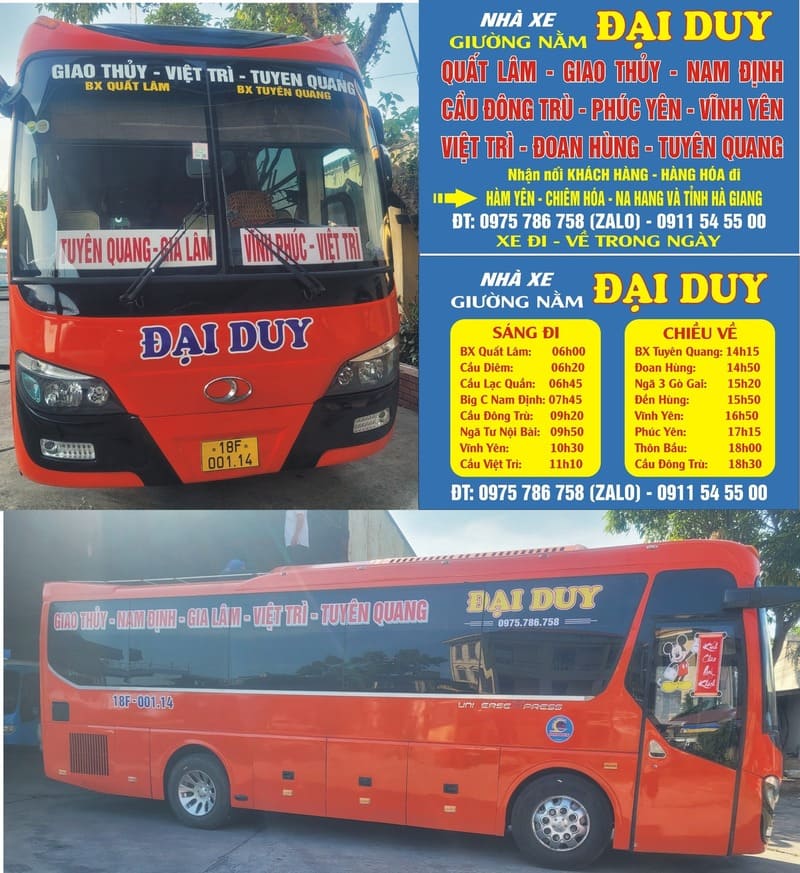 Đặt vé xe Giao Thủy đi Vĩnh Phúc từ Nghĩa Hưng Xuân Trường