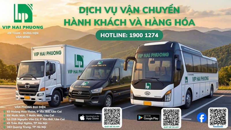 Đặt vé xe Yên Bái đi Yên Nghĩa với 11 hãng